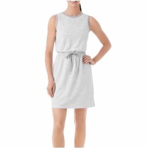 Striped Gray Casual Dress